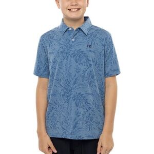 Travis Mathew Forever Young Kids Polo with La Costa Embroidery Size M - Blue